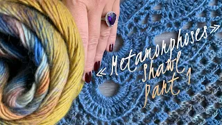 Шаль крючком "Метаморфозы" / How to crochet beautiful shawl