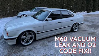 My 540i E34 was in Limp Mode all this Time?! Vacuum leak and O2 code Troubleshooting Journey