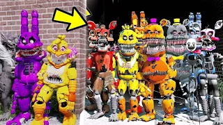 TWISTED ANIMATRONICS VS NIGHTMARE ANIMATRONICS NO UFC? | GTA V Five Nights at Freddy's