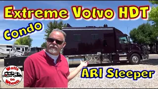 😲 Extreme Volvo HDT // RV Hauler // ARI Sleeper //  HDT Condo