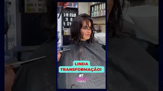 🧡LINDA TRANSFORMAÇÃO #shorts #shorthair #haircut