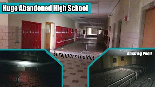 Exploring a Huge Abandoned High School in Great Condition (Scrappers Inside)