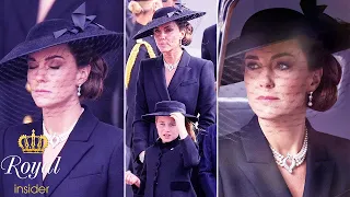 Catherine sends touching message of immense grief with jewellery at Queen's funeral - Royal Insider