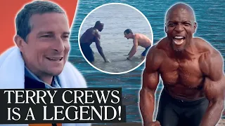 Bear Grylls and Terry Crews' FREEZING Ice Swim! ❄️