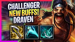 KOREAN CHALLENGER TRIES DRAVEN WITH NEW BUFFS! - Korean Challenger Plays Draven ADC vs Kai'sa!