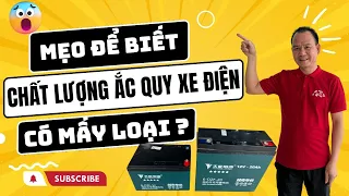 Mẹo Để Biết Chất Lượng Ắc Quy Xe Điện, Có Mấy Loại