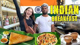 CRAZY good INDIAN BREAKFAST! | 24hr Convenience Store in Delhi, INDIA