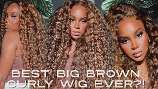 BEYONCE, THAT YOU?! BEST BIG CURLY HIGHLIGHT WIG INSTALL EVER?! SUNBER HAIR | ALWAYSAMEERA