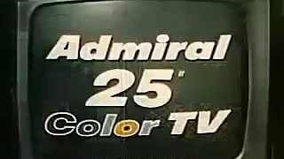 1966 admiral color console television