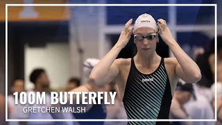 Gretchen Walsh Gets Gold in 100M Butterfly | TYR Pro Swim Series Knoxville