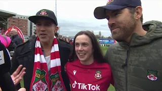 “I had three little girls watching, they're inspired... this is incredible!” Ryan Reynolds | Wrexham