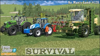 Survival in No Man's Land Ep.128🔹Prepping a Place For a NEW Field. Making Hay🔹Farming Simulator 22