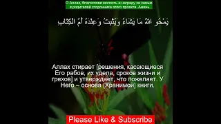 Коран Сура Ар Рад | 13:39 | Чтение Корана с русским переводом| Quran Translation in Russian