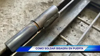 Como Soldar Bisagras Con Electrodo En Puerta De hierro