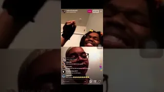 @notkarltonbanks as Leetavia on IG live