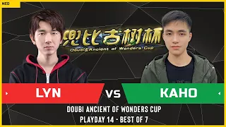 WC3 - Doubi Ancient of Wonders Cup - Playday 14: [ORC] Lyn vs Kaho [NE]