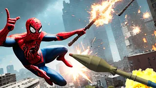 GTA 5 - Spiderman VS RPG (Rocket Louncher Match) - Epic Fails And Epic Ragdolls