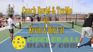 Pickleball Coach David & TeeMo vs Big Cat & Kevin