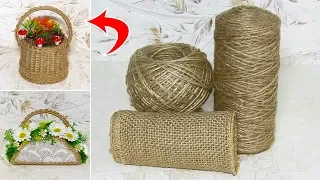 7 IDEAS crafts from JUTE. Do it yourself.