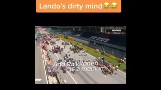 Dirty minded Lando Norris...