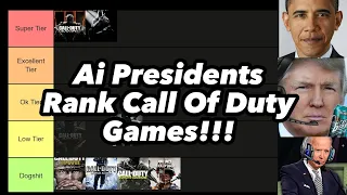 U.S Presidents Make A Call Of Duty Tier List