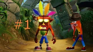 Crash Bandicoot N.Sane Trilogy 1  Полное прохождение (Все ящики) #1