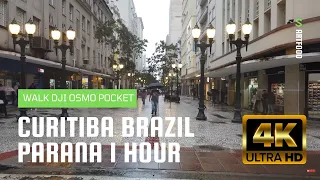 Curitiba Brazil Walk 1 Hour 4K