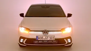 Volkswagen POLO GTI 2022 at night - CRAZY IQ LED lights & digital cockpit views