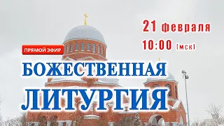 Прямая трансляция: Божественная литургия. Воскресенье 21 февраля 2021