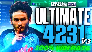 MY ULTIMATE 4231 V.3 FM23 Tactics! (100% Win Rate) | Football Manager 2023 Tactics