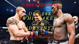 UFC 243 Main Event Review: How ISRAEL ADESANYA Bested Robert Whittaker | JS Breakdowns