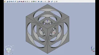 FreeCAD Часть 23. Верстак Part. Булевы операции: Объединение, Обрезать. Кубики в кубике