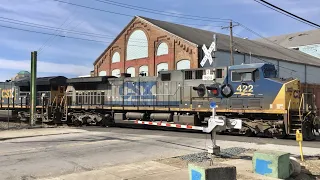 Rare Coal Train, Caboose At End Of Train, Inspectors At RR Crossing & CSX Leading NS Train!