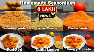 Learn How to Make Homemade Tomato, Lemon, and Tamarind Powder with 3 Delicious Seasoning Blends !
