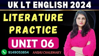 🔴UNIT 06- PRACTICE || UK LT ENGLISH LITERATURE