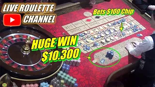 🔴 LIVE ROULETTE | 🔥 HUGE WIN 🔥 $100 Chips Bets In Las Vegas Casino 🎰 Hot Play Exclusive ✅ 2023-03-11