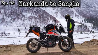 1st Snowfall for KTM 390 Adventure | Narkanda to Sangla | Ep. 02 - Winter Spiti