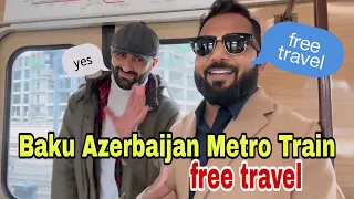 Free Traveling in Baku Metro |  How to buy metro card in Baku | Azerbaijan travel vlog