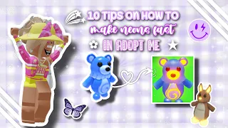 10 Tips On How To Make Neons FAST In Adopt Me 💜✨ | acaivsx