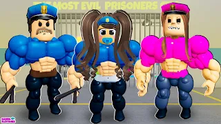 FICAMOS MUSCULOSOS PARA FUGIR DO POLICIAL DO ROBLOX!! 💪 MUSCLE BARRY'S PRISON RUN (Obby)