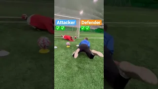 Attacker vs Defender                                                                        #shorts