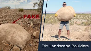 DIY Landscape Boulders | How to make fake rocks