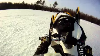 Ski-Doo X-RS 800 E-TEC Wheelies, slalom and one hand. Pitea, Sweden