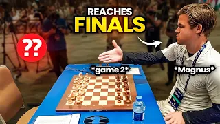 Magnus Carlsen Offers Handshake to his Invisible Opponent & Goes to Finals