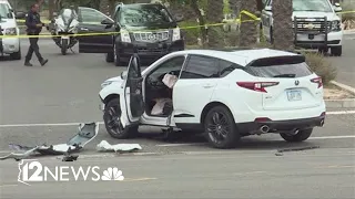 Multiple pedestrians injured after 2-car crash in Phoenix