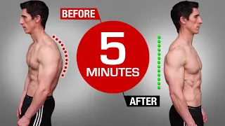 5 Min Posture Routine to Fix Bad Posture (FOREVER!)