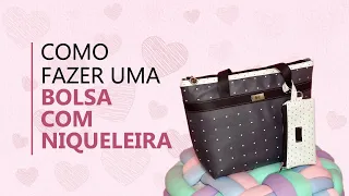 BOLSA COM NIQUELEIRA fácil de costurar - passo a passo para iniciantes - costure seu presente  - DIY