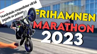 "Hundratals mopedister vill bli jagade av polisen" - FRIHAMNEN MARATHON 2023