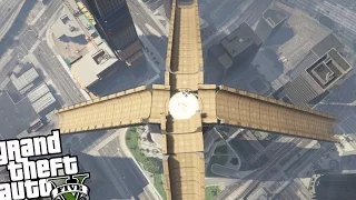 GTA 5 PC MOD - THE 4 MAZE BANK MEGA RAMPS MOD