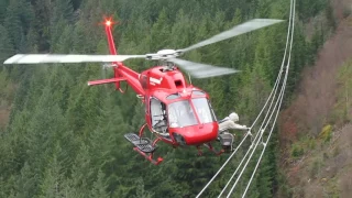 Platform Powerline Work with Blackcomb Helicopters